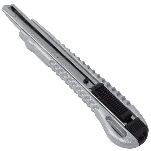 Cuttermesser-Set, silber, B18 & B9mm, rutschfester Griff, je 5 Klingen. Abbrechmesser & Teppichmesser für präzise Schnitte. Vielseitiges Set