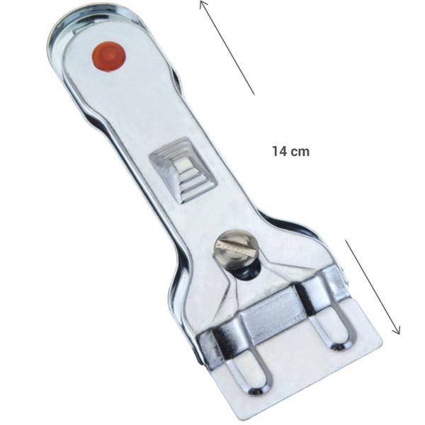 Scraper for metal ceramic hob plates, L 14 cm