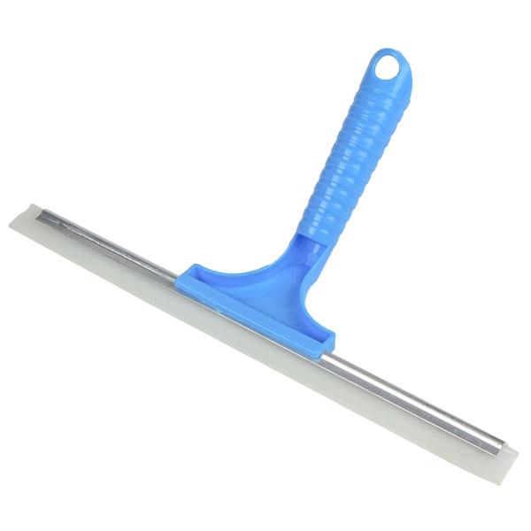 Fenster- und Duschabzieher - Streifenfrei reinigen - 30cm Kunststoffabzieher hellblau- Ergonomischer Griff- Hygienisch & schimmelfrei