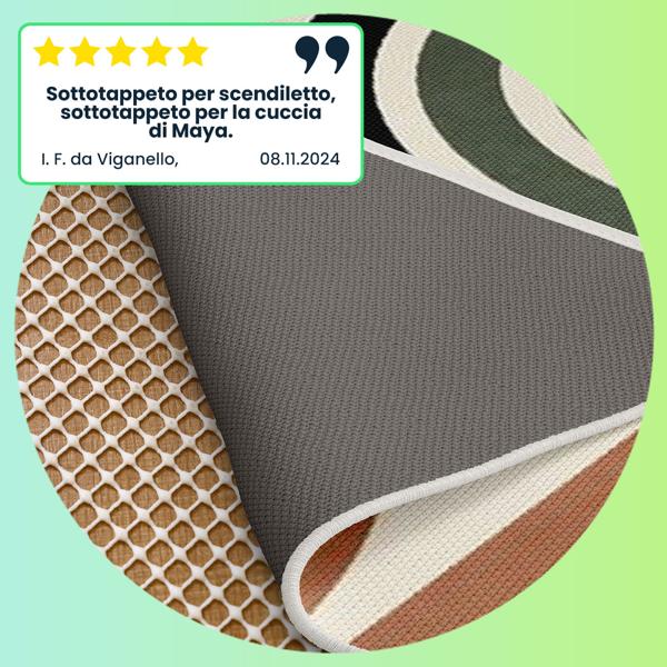 set di 2 tappetini antiscivolo per tappeti, tappetino antiscivolo tagliabile a misura, 80 x 200 cm, tappetino antiscivolo per tappeti, cassetti, bagagliaio, bianco panna