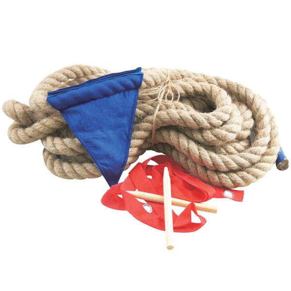 Corda da tiro alla fune con accessori, 10 m