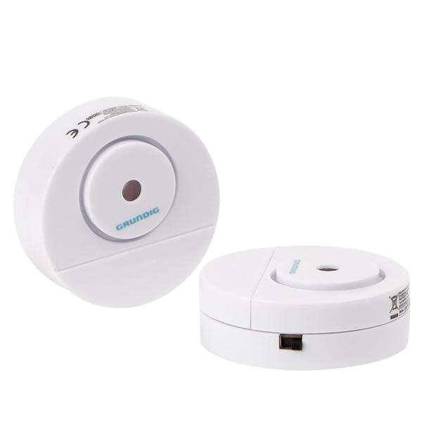 Alarme de porte et de fenêtre avec signal acoustique, blanc, 60 x 20 mm