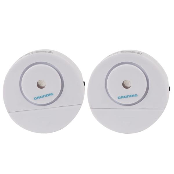 Alarme de porte et de fenêtre avec signal acoustique, blanc, 60 x 20 mm