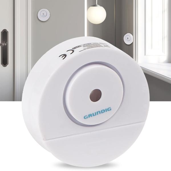 Alarme de porte et de fenêtre avec signal acoustique, blanc, 60 x 20 mm