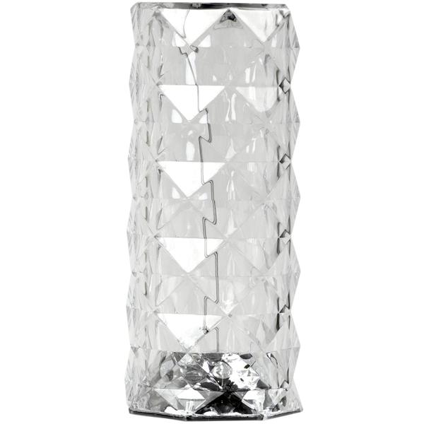 Table lamp, crystal design, 16 colors, touch, 9 x 21 x 9 cm