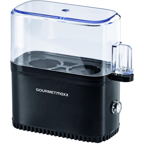 Compact egg cooker for 2 eggs (250 W): silver/black mini egg cooker for perfectly cooked eggs – fast, easy & space‑saving