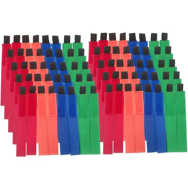 80 Kabel-Klettbänder Set - Wiederverwendbare Ordnungshilfe für Büro & Haushalt - 8 Farben, 180x25x2mm, Materialschonend, robust & reissfest