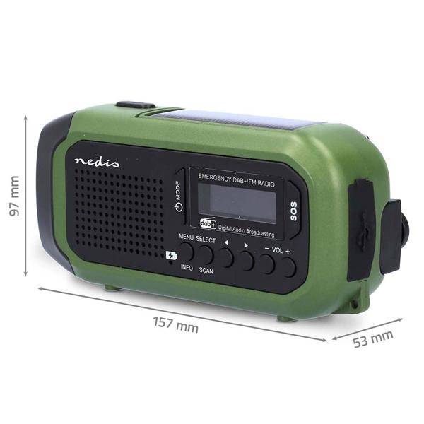 Chargeur D’urgence à Manivelle USB – Dynamo, Lampe LED, Radio | Pour Camping, Randonnée, Panne