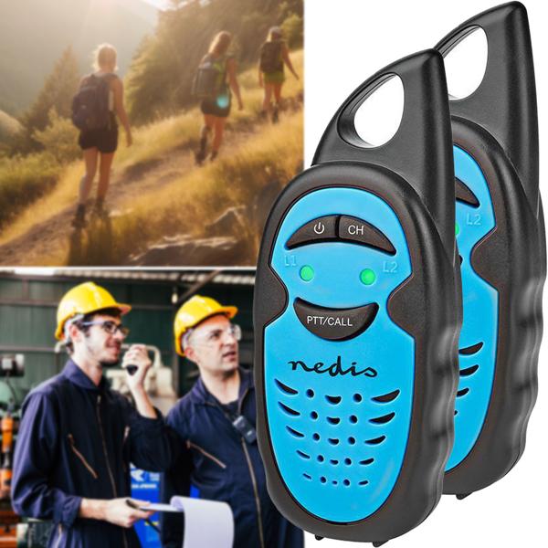 Walkie-Talkie Set für Kinder, Funkgeräte mit 3 km Reichweite, 3 Kanäle 446 MHz, PTT Funktion, ideales Outdoor Spielzeug für kleine Entdecker, Geschenk