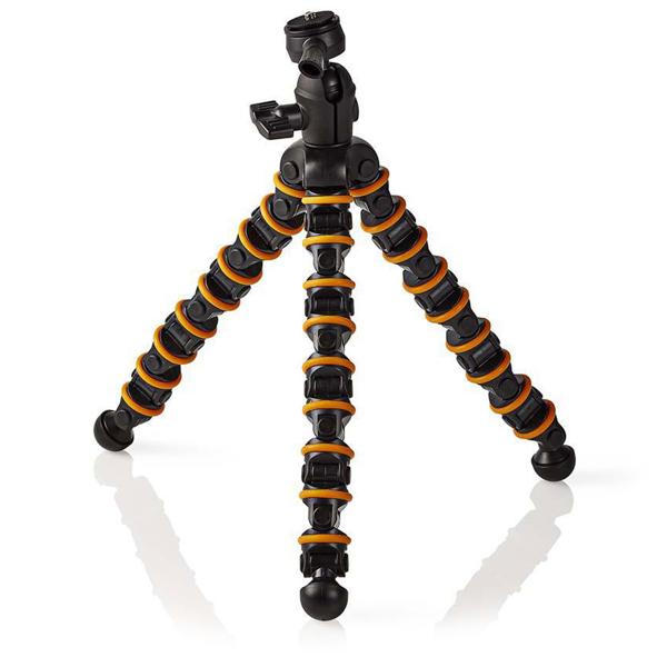Flexible camera tripod, 9 segments, 30 cm