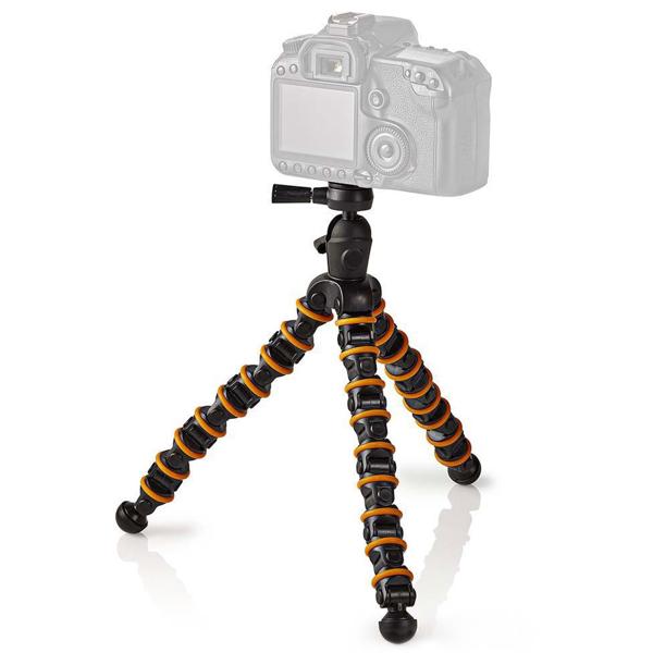 Flexible camera tripod, 9 segments, 30 cm