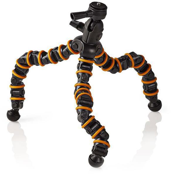 Flexible camera tripod, 9 segments, 30 cm
