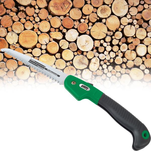 Garten-Klappsäge für Äste, Zweige & Hecken - mobil & einklappbar - gehärteter Werkzeugstahl, ergonomischer Griff, 15cm Sägeblatt - Outdoor & Camping