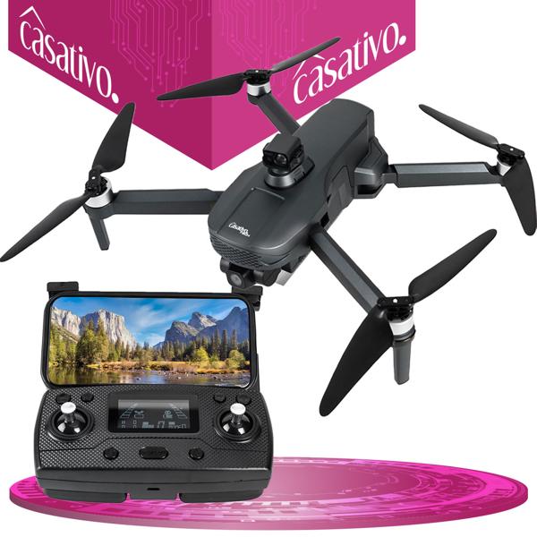Drone GPS professionnel avec caméra 4K, pliant, détection d’obstacles à 360°, application Live View, gyroscope 6 axes, moteur sans balais, stabilisation optique