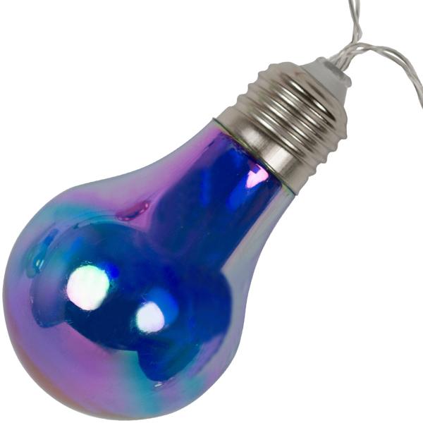 2er-Set Lichterkette mit 10 bunten Lampen, Batteriebetrieb