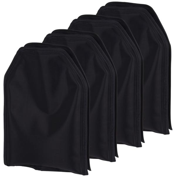 set di 4 refrigeratori per bottiglie, 15 x 22,5 cm, nero