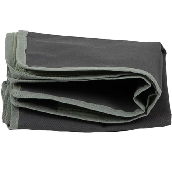 set of 2 underbed drawers with viewing window & handle, 50 x 38 x 20cm, gray