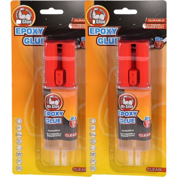 2er-Set Epoxy 2-Komponentenkleber, 12ml