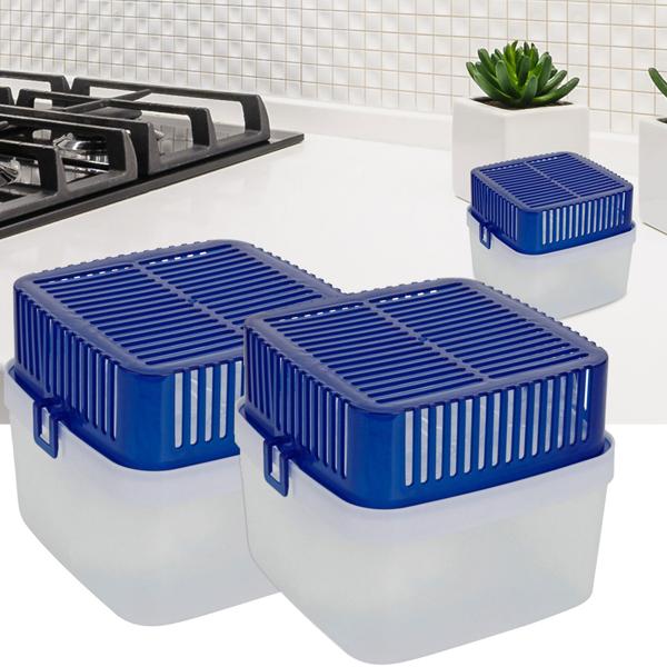 Luftentfeuchter 2er-Set - Ideal für Garagen, Keller, Wohnmobile & Zelte - Schimmel- & Kondensationsschutz - 1,8L Box + 7x 400g Granulat-Beutel