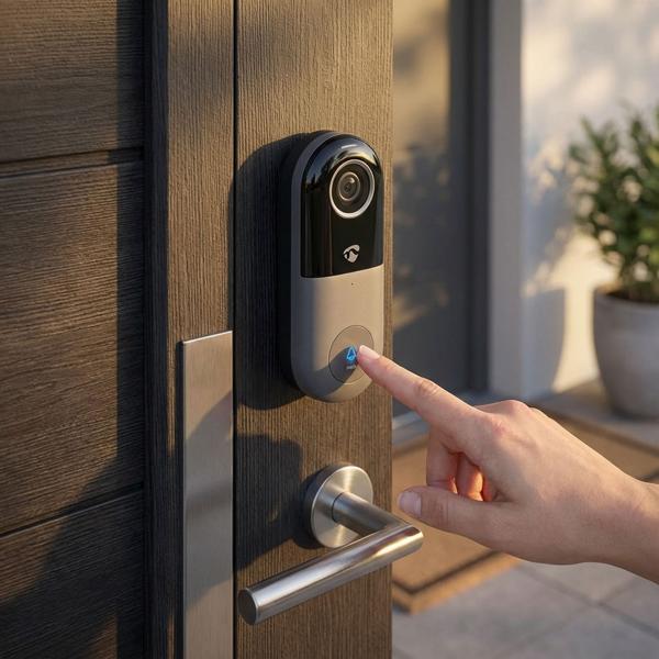 Video door intercom, with motion sensor, SmartLife, Full HD, app, Wi-Fi, night vision