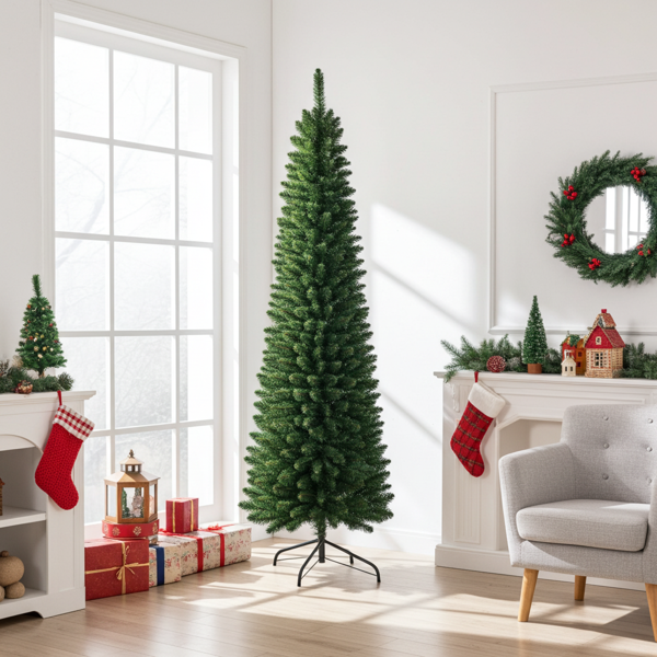 Albero di Natale artificiale, 180 cm, verde scuro