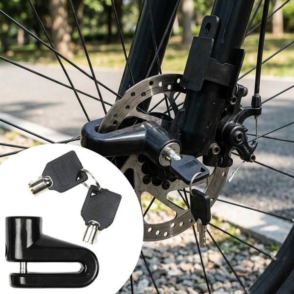 Bremsscheibenschloss inkl. Halterung - Diebstahlsicherung für Motorrad, Fahrrad, E-Bike, Mofa - gehärteter Stahl, wetterfest, 5.5mm Sicherungsstift