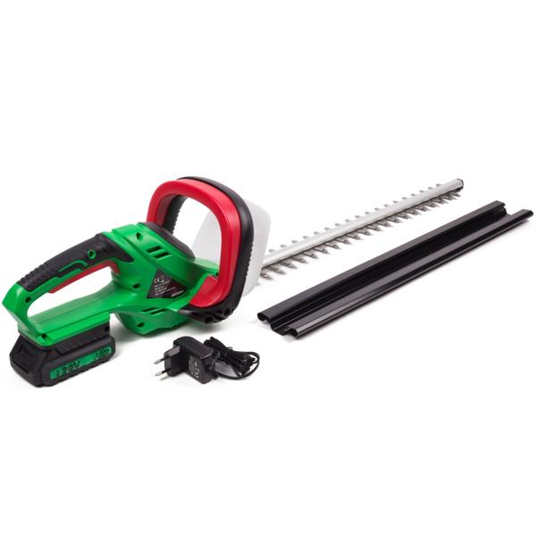 Kraftvolle Akku-Heckenschere, 20V, 2000mA, robuste Klinge aus gehärtetem Stahl und 51 cm Länge, zum Trimmen von Hecken und Sträuchern