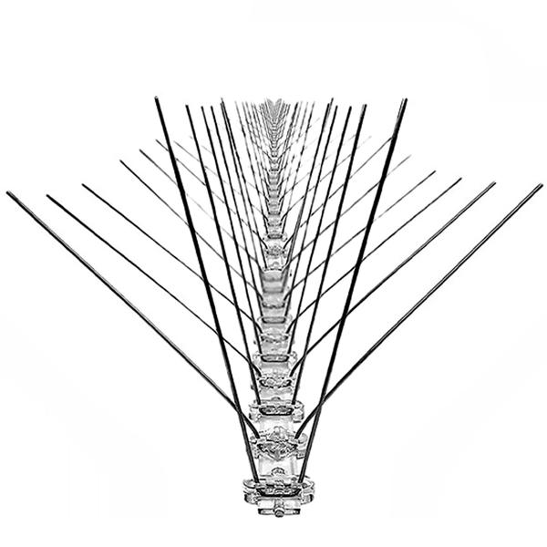 Spuntoni per la difesa dei piccioni, con punte in acciaio inox, 2,5 m