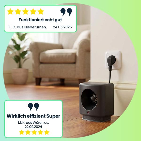 Ultraschall Mäuse- und Rattenabwehr 230V – effektiver Schutz bis 50 m² – chemiefrei, umweltfreundlich & geräuschlos – ideal für Haus, Garage & Keller