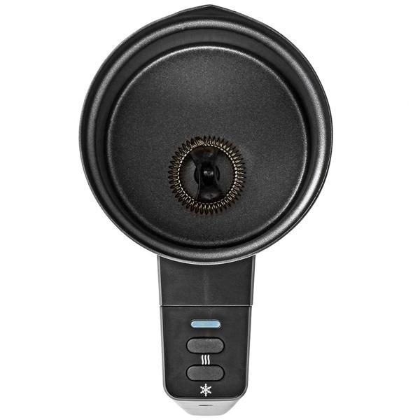 Cordless stainless steel milk frother, 300ml, powerful 500W, incl. 3 decorative stencils. Electric frother for perfect milk foam, hot & cold