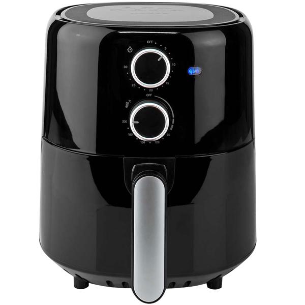 Friggitrice ad aria calda compatta 1500W - capacità 3L, timer e rivestimento antiaderente - frittura sana e a basso contenuto di grassi, preparazione rapida e pulizia facile