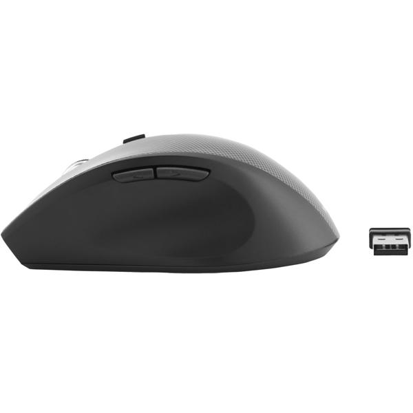 Kabellose 5-Tasten-Maus mit optischem Sensor, carbon
