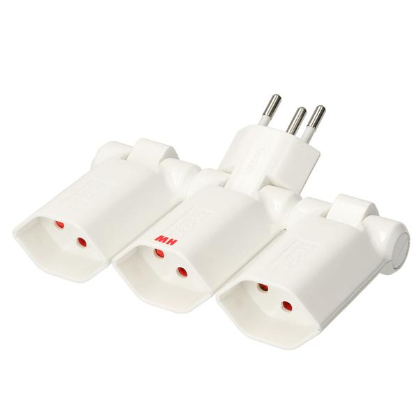 Clip Clap branch plug 3x type 13 white