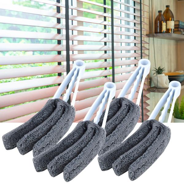 set di 4 pulitori flessibili per tende e lamelle, in microfibra, lavabili