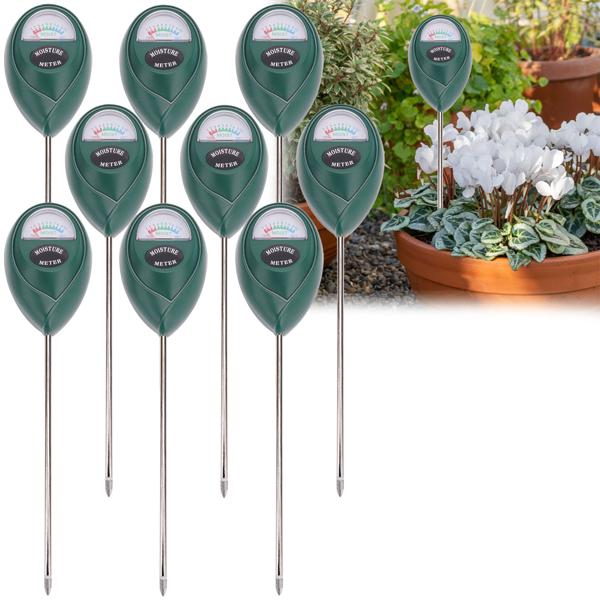 set di 9 misuratori di umidità per il terreno delle piante, sensore di umidità / igrometro per il terreno delle piante, indica con precisione l‘umidità nel terreno
