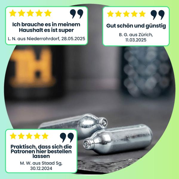 Vielseitiger Sahnespender: 500ml, schwarz, 12 Kapseln, 3 Düsen, Bürste - Für Desserts, Kaffee, Cocktails - Rahmbläser für Gastronomie & Zuhause