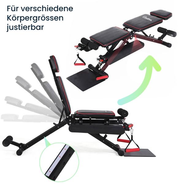 40-in-1 Heimtrainer für Ganzkörper-Training – Trainingsgerät für Kraft & Fitness mit Seilzügen, Beinstrecker & viel Zubehör
