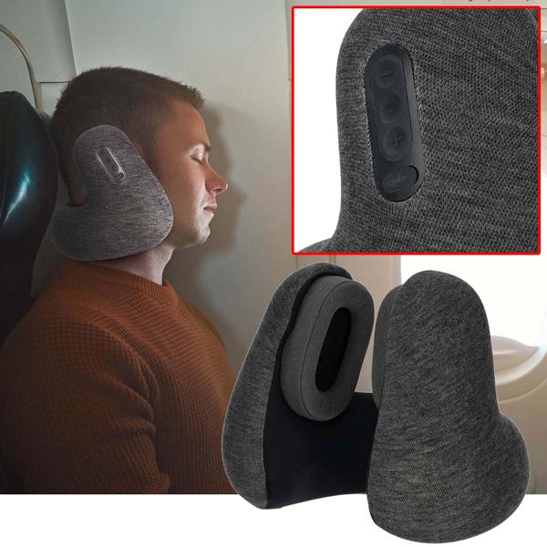 Cuscino da viaggio deluxe: Bluetooth, chiamate in vivavoce, ascolto della musica - puro relax, massimo comfort, un compagno di viaggio ingegnoso