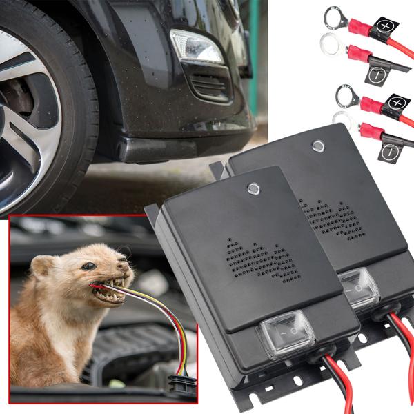 2er-Set Hochfrequenz Ultraschall Marderschreck (12V): Effektive Auto-Marderabwehr mit 12-45kHz & 70dB. Zuverlässiger Schutz für Ihr Fahrzeug