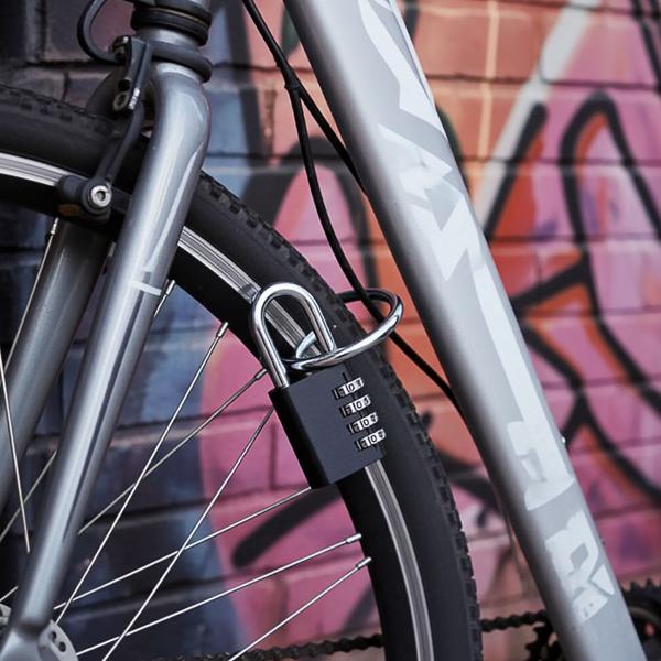 2er Spar Set Zahlenschloss - Vorhängeschloss aus Aluminium, Bügel aus Stahl, 4-stellig, schwarz, robust und sicher, ideal für Koffer, Spind, Keller, Schuppen, Schule