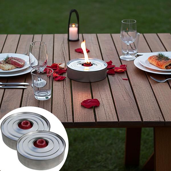 set of 2 outdoor candles / torches with extra long burning time (approx. 8-10 hours): Romantic garden lighting, perfect for long summer evenings
