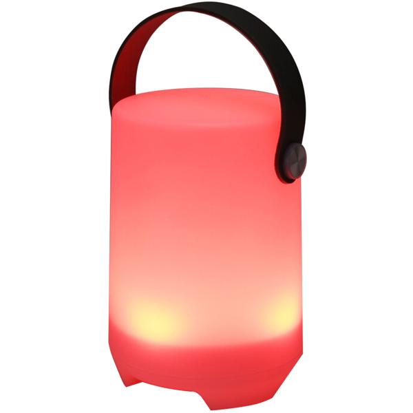 Rechargeable table lamp with 4 light modes in white & 16 RGB colors, IP44