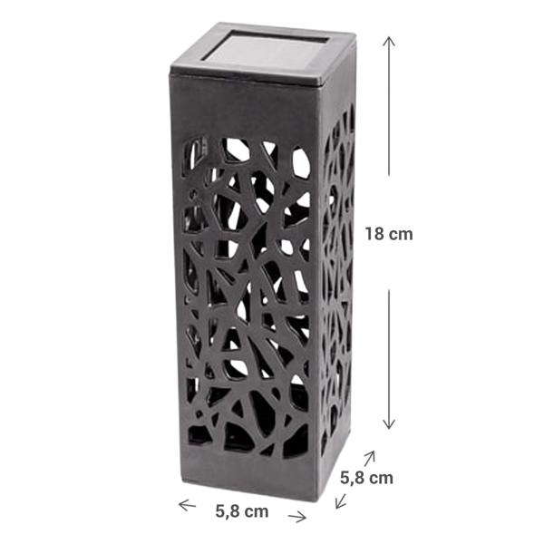 3er-Set LED Solar Gartenleuchte mit Erdspiess – stilvolle Garten-Laterne mit Solarpanel, wetterfest (IP44) & energieeffizient – ideal für Terrasse, Weg & Balkon