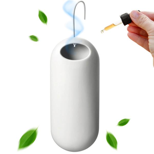 Elegant ceramic water evaporator: 250ml, matt white, 3.5 x 20 x 8 cm - modern & stylish for radiators - Optimum room climate, simple air humidification