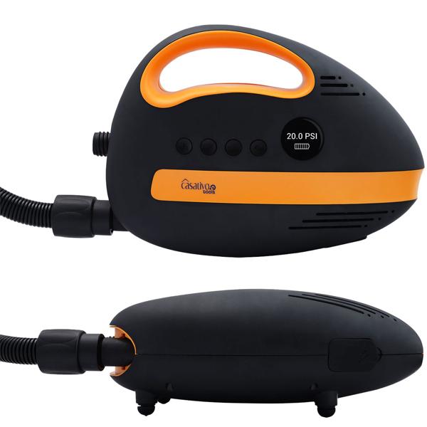 Ultimate battery SUP air pump: 20 PSI, 350 L/min, USB, 12V - Compact, portable high-performance pump for boards