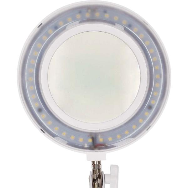 Lampe-loupe LED lumineuse, 700 lumens, grossissement 1,75x, bras articulé – 6 W, 42 LED SMD, blanche, pour lecture, DIY, artisanat et plus encore