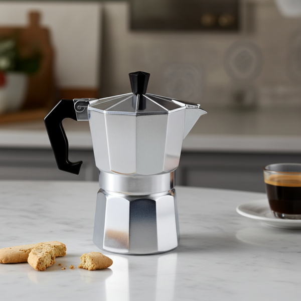 Cafetière espresso classique en aluminium, 150 ml pour 3 tasses - Le plaisir d‘un café traditionnel, pour un espresso aromatique comme celui du barista