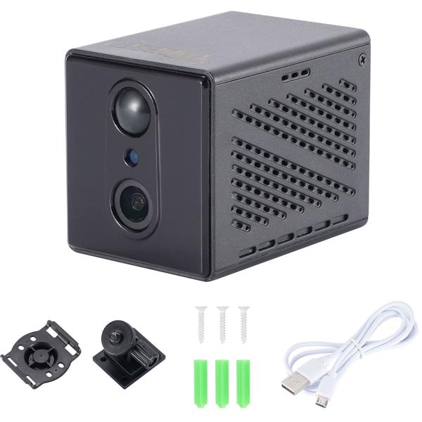 Mobile WLAN mini surveillance camera 2304 x 1296: With remote app access - A smart security system for home, office & travel