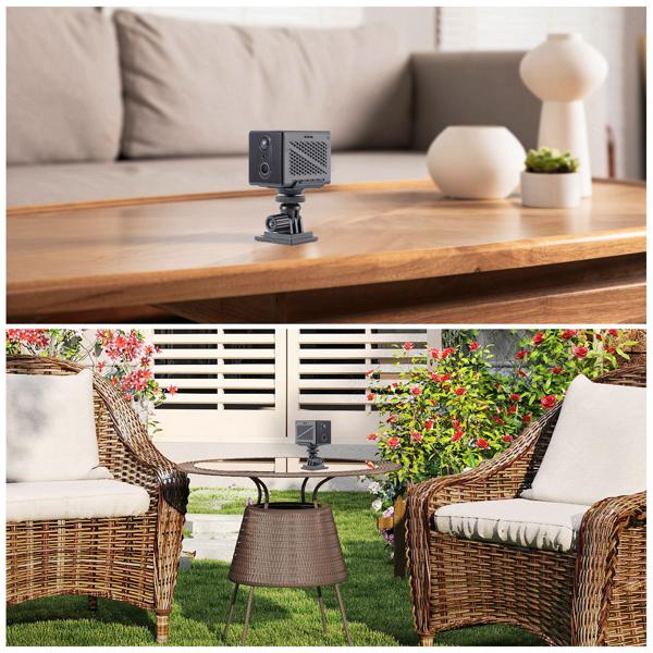 Mobile WLAN mini surveillance camera 2304 x 1296: With remote app access - A smart security system for home, office & travel