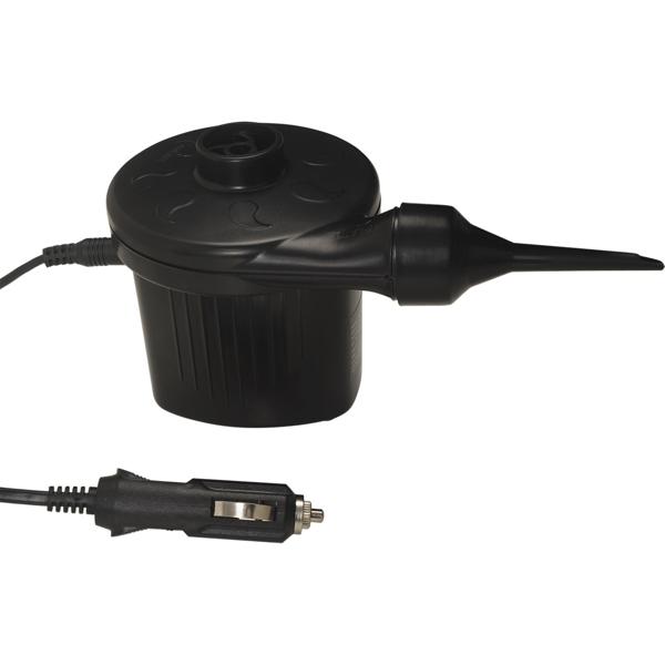 Pratica pompa d‘aria elettrica con 3 ugelli d‘aria e compressore, 12 V / 230 V, 50 W, per gonfiare rapidamente palloni, gommoni e materassi ad aria